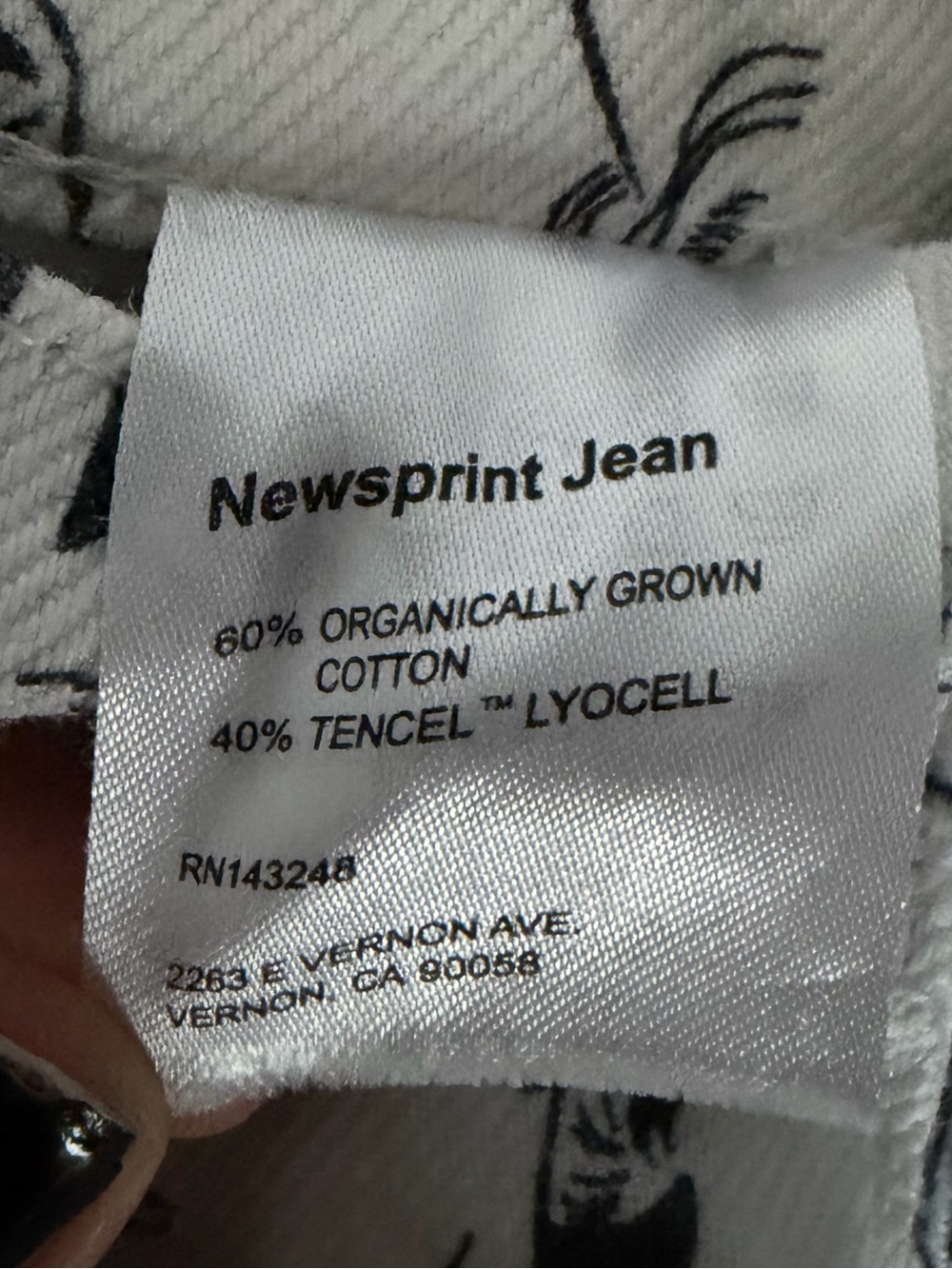 Reformation Newsprint High Rise Straight Long Jeans - EUC - Picture 8 of 11